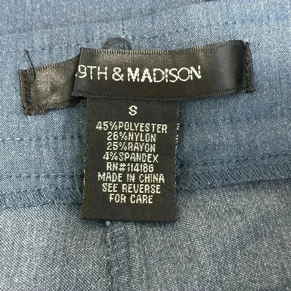 Blue 89th & Madison Pull On Pants with Back Pockets Size S - Picture 7 of 8